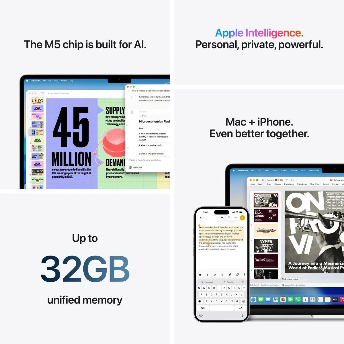 MacBook Air 13-inch | Apple M5 | 10‑core CPU 8‑core GPU | 16GB | 512GB SSD - Midnight