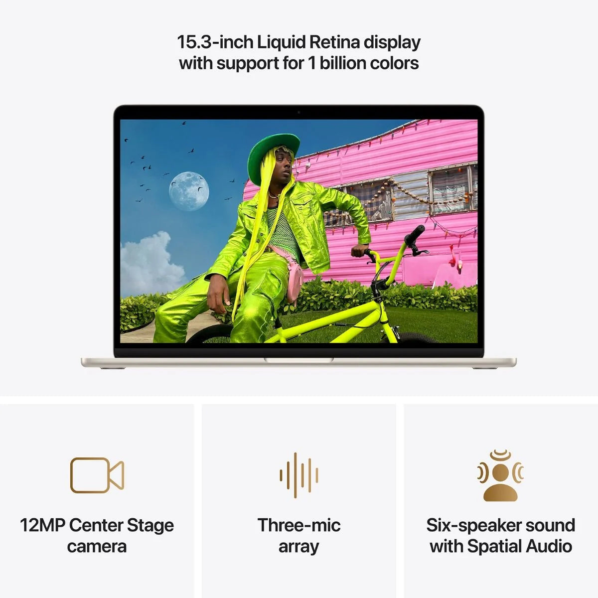 MacBook Air 13-inch | Apple M5 | 10‑core CPU 8‑core GPU | 16GB | 512GB SSD - Starlight