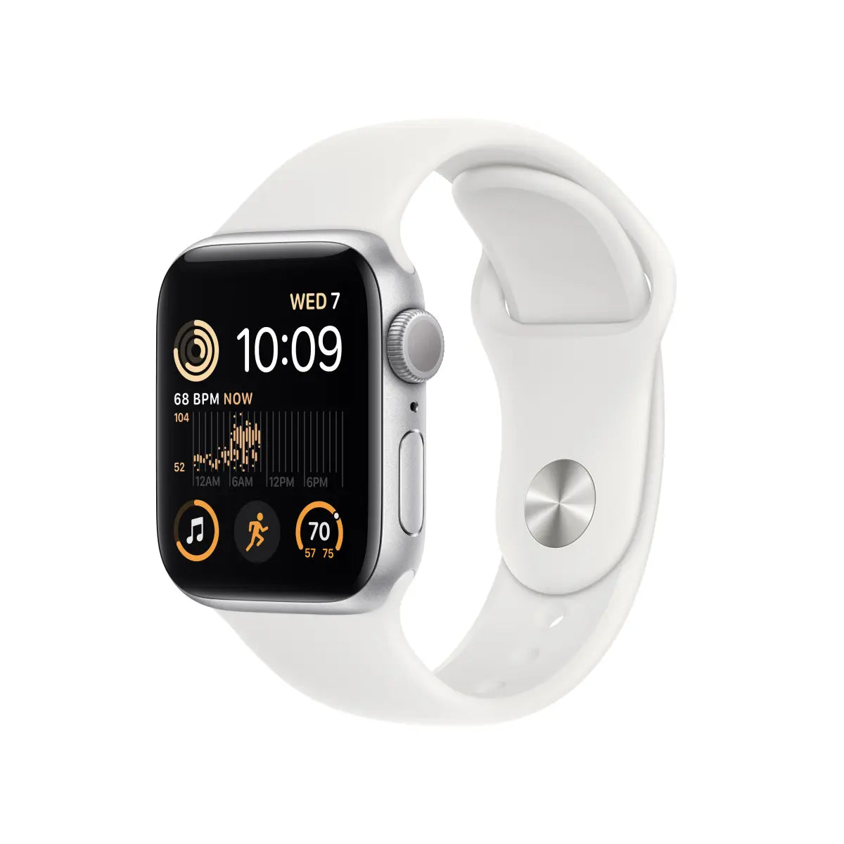 Apple Watch SE GPS 40mm Silver Aluminium Case with White Sport Band - Regular - iStore Botswana Online