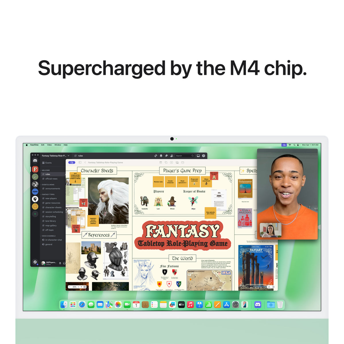24-inch iMac with Retina 4.5K display: Apple M4 chip with 10‑core CPU and 10‑core GPU, 16GB, 256GB SSD - Green