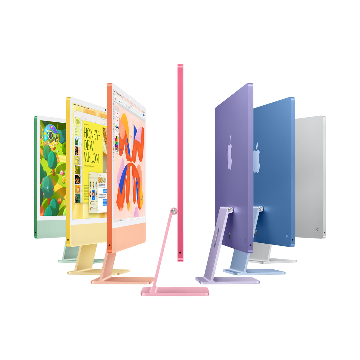 24-inch iMac with Retina 4.5K display: Apple M4 chip with 8‑core CPU and 8‑core GPU, 16GB, 256GB SSD - Pink