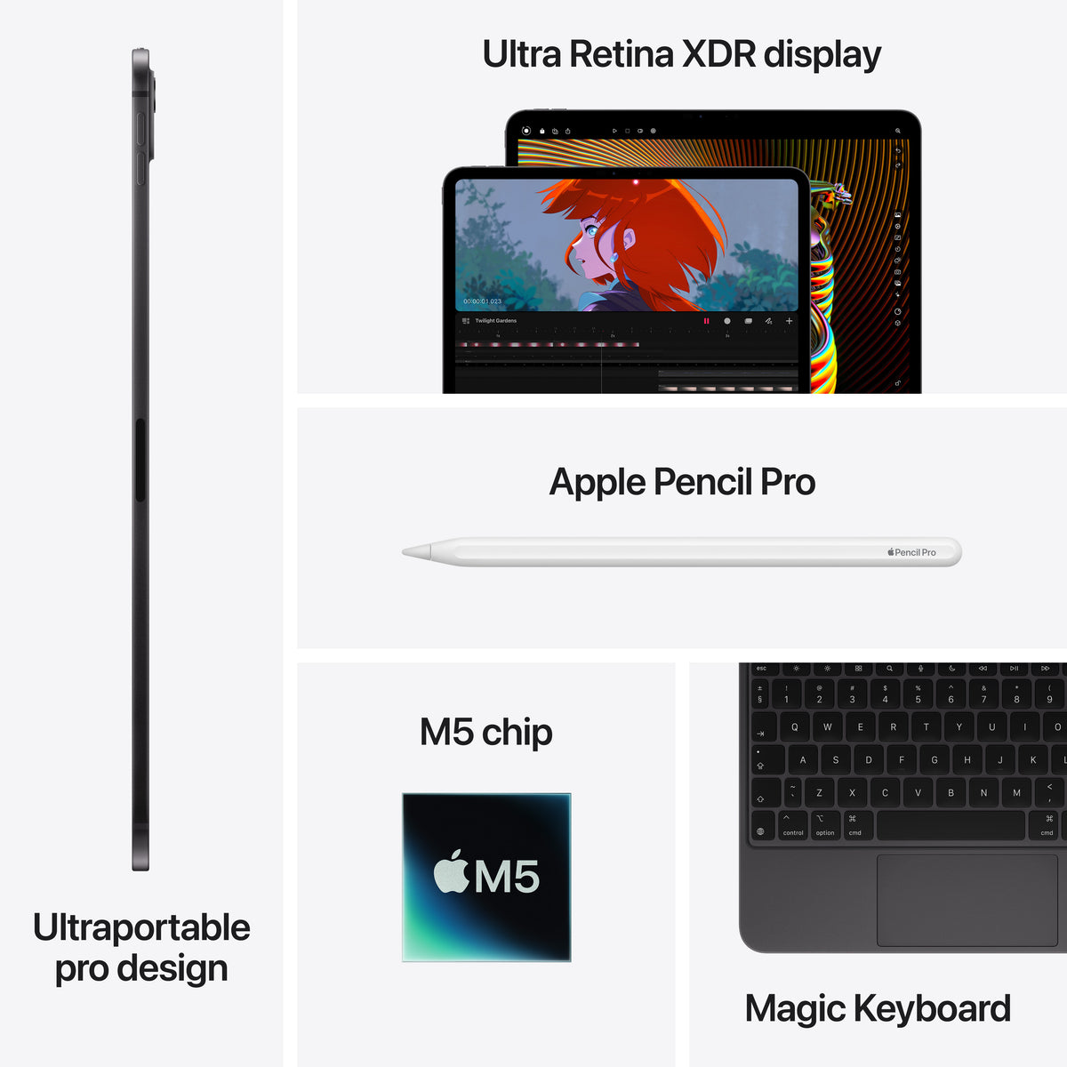 iPad Pro 13-inch Wi-Fi + Cellular 512GB | Apple M5 | Standard Glass - Silver