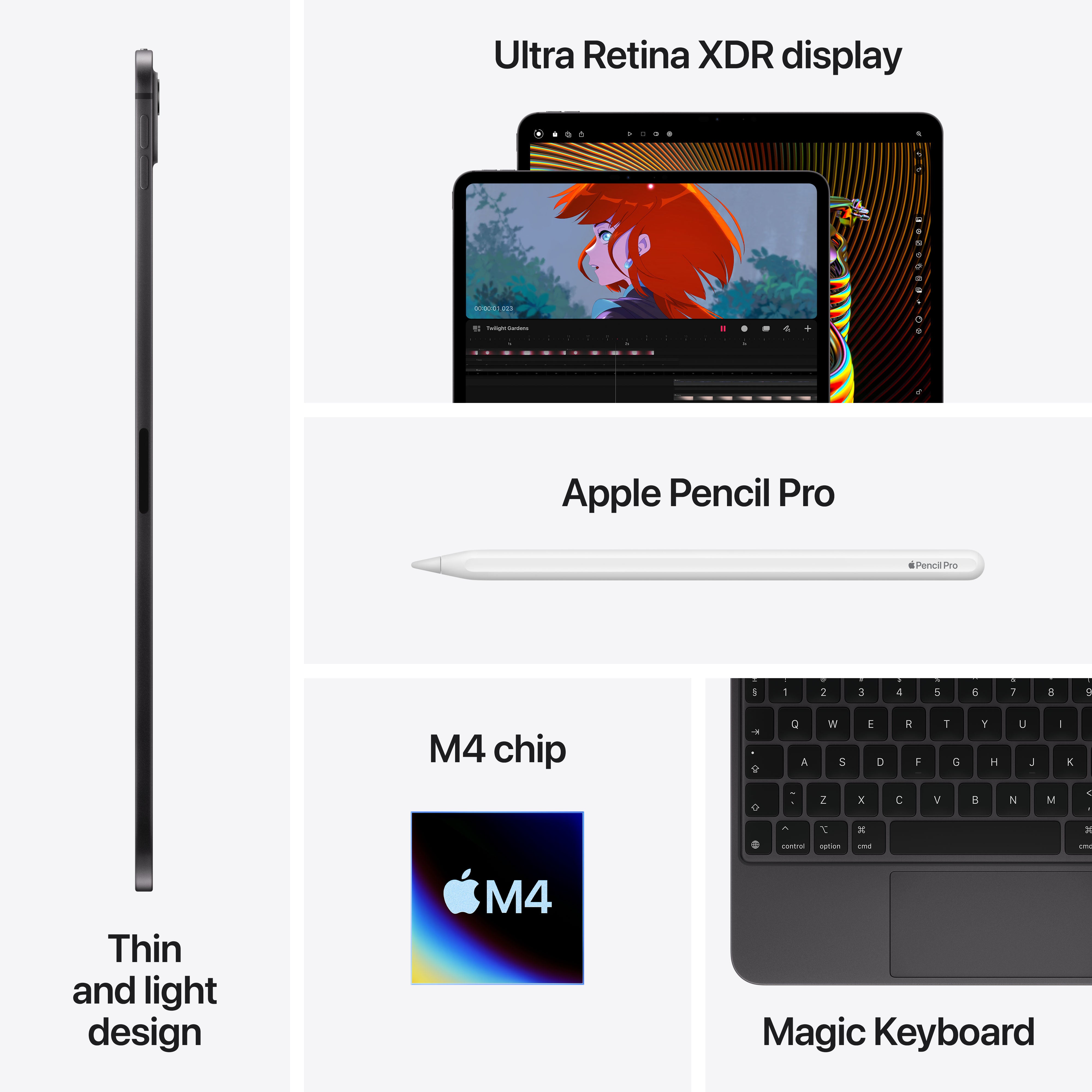 iPad Pro 13-inch Wifi 256GB with Standard Glass | Apple M4 Chip - Spac