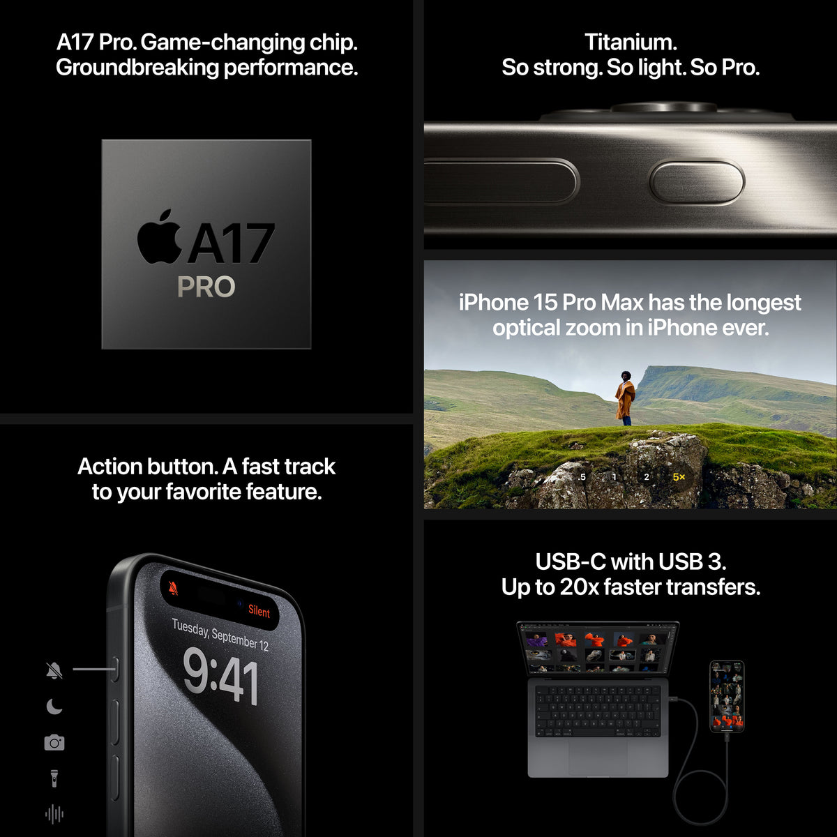 iPhone 15 Pro Black Titanium 512GB