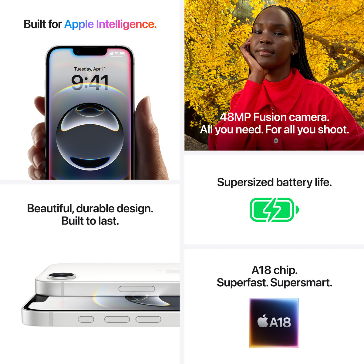iPhone 16e White 128GB