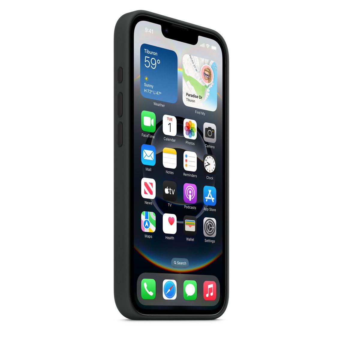 Apple Silicone Case for iPhone 16e - Black