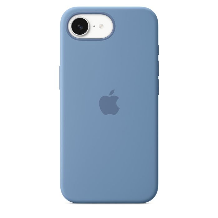 Apple Silicone Case for iPhone 16e - Winter Blue