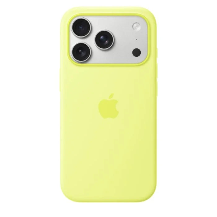 Apple Silicone Case with MagSafe for iPhone 17 Pro - Neon Yellow