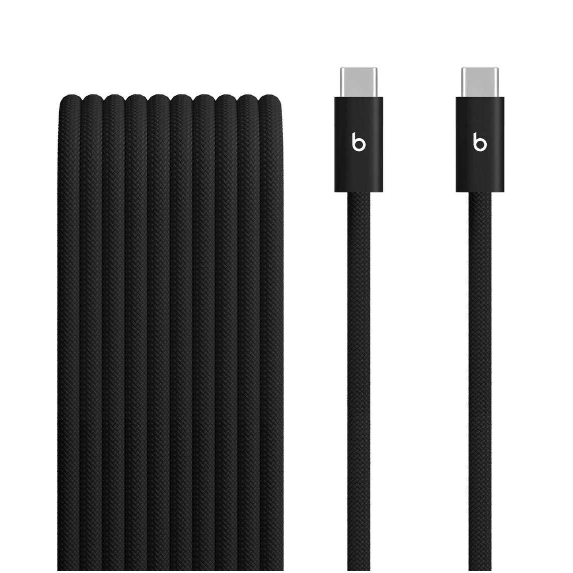 Beats USB‑C to USB‑C Braided Cable (3 m / 10 ft) – Bolt Black