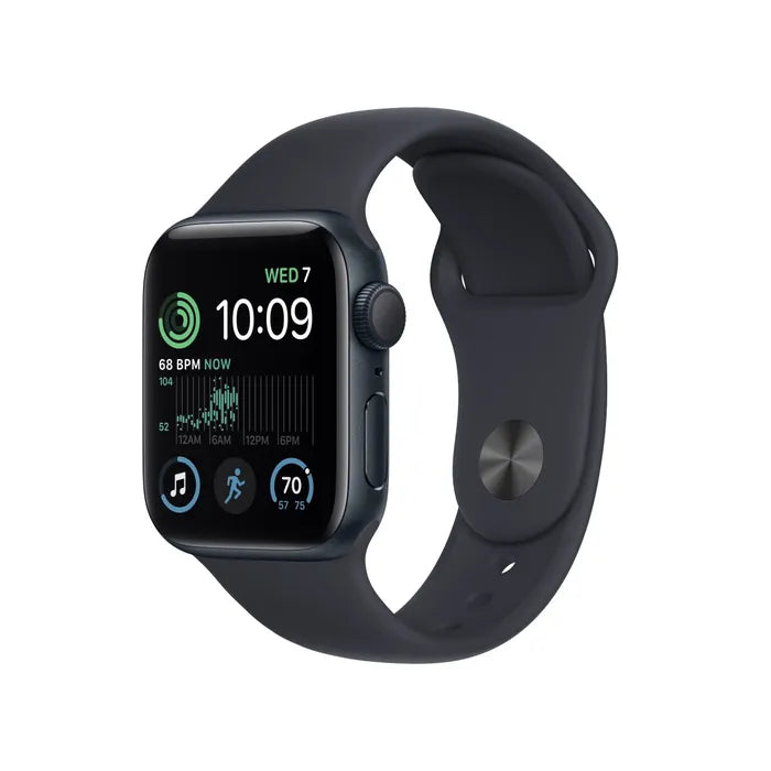 Apple Watch SE GPS 44mm Midnight Aluminium Case with Midnight Sport Band - Regular - iStore Botswana Online