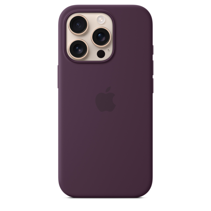 Apple iPhone 16 Pro Silicone MagSafe Case - Plum