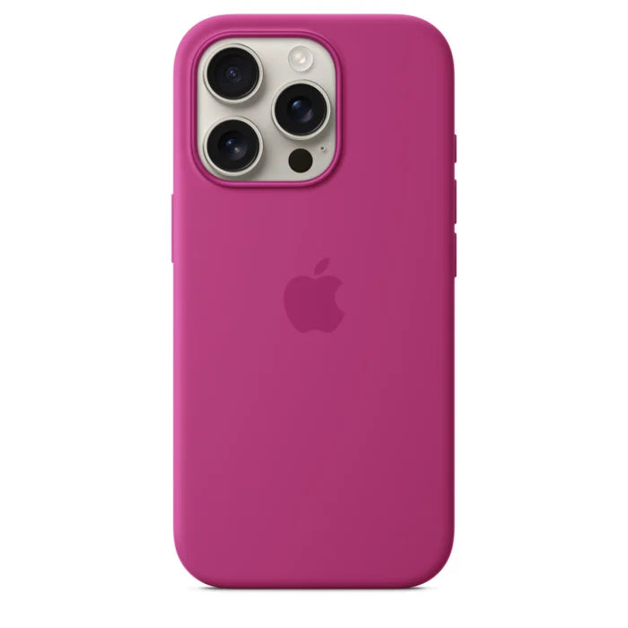 Apple iPhone 16 Pro Silicone MagSafe Case - Fuchsia