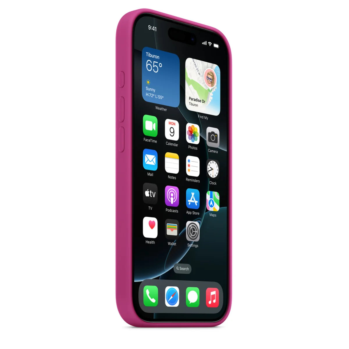 Apple iPhone 16 Pro Silicone MagSafe Case - Fuchsia