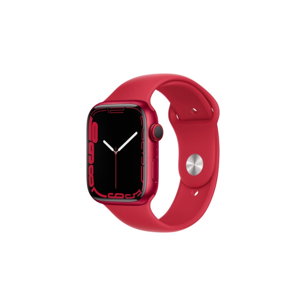 Apple Watch Series 7 GPS 45mm (PRODUCT)RED Aluminium Case with (PRODUCT)RED Sport Band - Regular - iStore Botswana Online