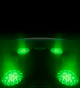 Back of Apple Watch Ultra 4, titanium case, black colour, multiple round sensors with glowing green LED lights